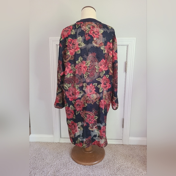 Victoria’s Secret Nightgown Size M L Vintage Gold Label Pajama Top Sheer Kimono - Picture 14 of 15